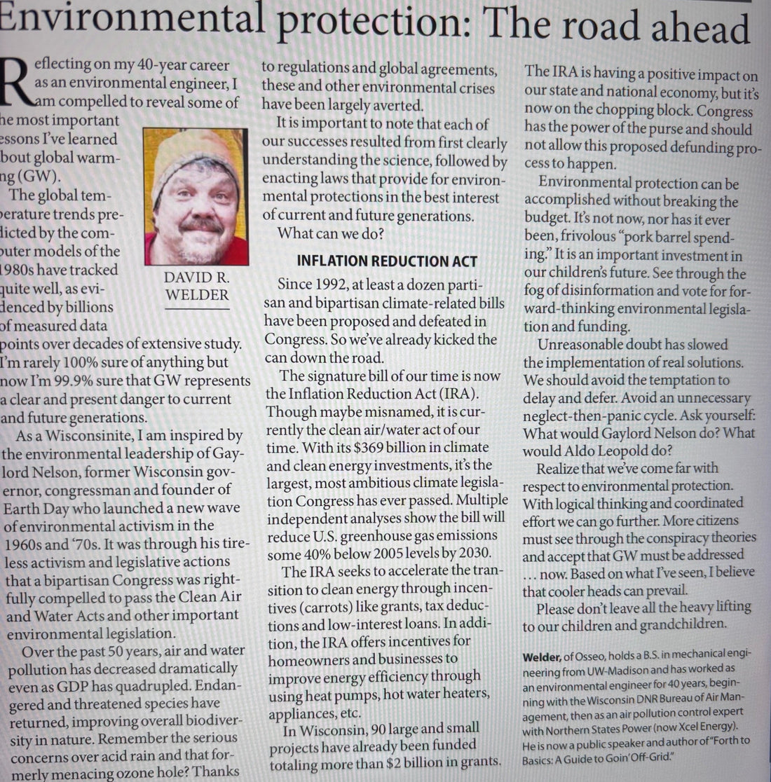 Dave's Earth Day 2025 Op Ed